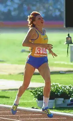 Doina Melinte, frühere Doina Beșliu, 1984 Olympiazweite und Olympiasiegerin über 800 Meter, errang Bronze