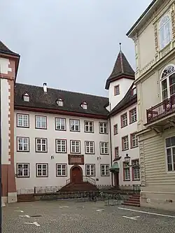 Jakob Christoph Blarer von Wartensee (1542–1608) Fürstbischof im Bistum Basel. Domhof auf dem Münsterberg in Basel. Erbaut 1578 für den Schaffner des Domstiftes.