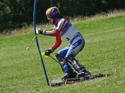 Dominika Dudíková im Weltcupslalom von Rettenbach im Juli 2011