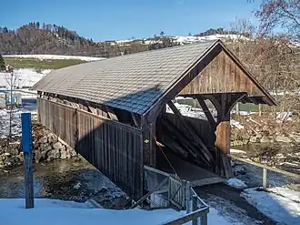 Denkmalgeschützte Farbschachenbrücke von 1856