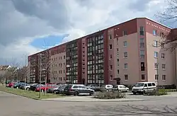 Wohnblock an der Dornbergerstraße (2015)