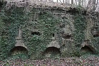 Nordwand der Doppelkaponniere