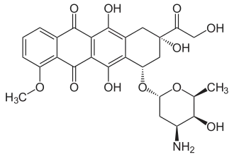 Struktur von Doxorubicin