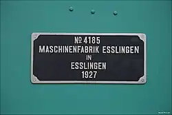 Lok 2 (II) seit 2017 wieder mit Fabrikschild.