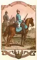 Dragoner des Regiments, 1870.