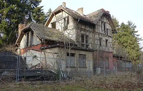 Bahnhof der Rübelandbahn, betrieben 1907 bis 1963, Foto 2016