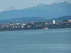 Dreikantonseck FR NE VD, Ansicht von La Raisse in Concise (2024)