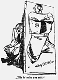 Mir ist mies vor mir. Eine Hitlerkarikatur aus dem Vorwärts