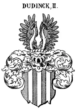 Wappenvariante 2 der Livländischen Dudinck in Siebmachers Wappenbüchern