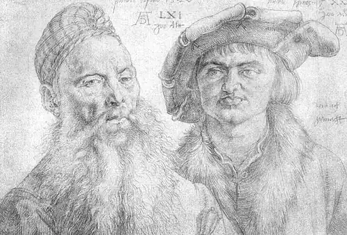 Paul Topler und Martin I. Pfinzing (von Albrecht Dürer, 1520)