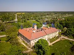 Schloss Dondangen von oben
