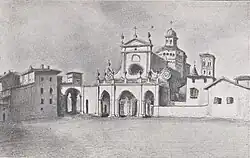 Duomo im frühen 19. Jh. mit barocker Ostfassade