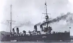 Französischer Panzerkreuzer Dupetit-Thouars, versenkt am 7. August 1918