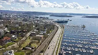 Skillebekk zwischen Oslos Zentrum und dem Oslofjord.