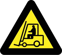 EEC Safety Sign 1977 - Beware industrial trucks
