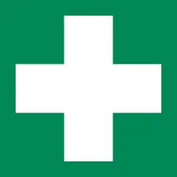 EEC Safety Sign 1977 - First aid post