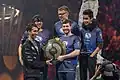 Evil Geniuses nach dem Gewinn der Aegis of Champions beim The International 2015