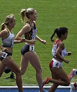 Marta Pen (rechts) – ausgeschieden als Siebte des ersten Vorlaufs