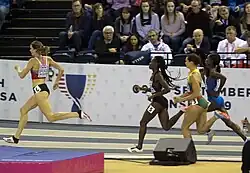 Agnė Šerkšnienė (ganz links) fehlte mit ihren 52,32 s eine Zehntelsekunde zur Teilnahme am Finale