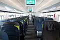 Innenraum eines Eurostar 320 (zweite Klasse)