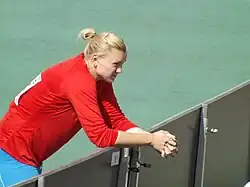 Jekaterina Strokowa Rang neun mit 59,32 m