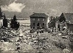 Anton Krenn (Fotojournalist): Someo, Überschwemmung, 24. September 1924.