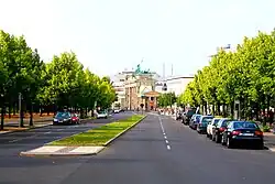 Ebertstraße in Richtung Brandenburger Tor
