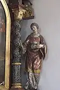 Heiliger Stefanus am südlichen Seitenaltar