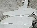 Detailaufnahme der Firnspalten (4. Sept. 2019)