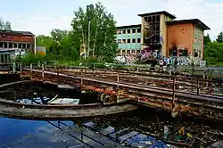 Drehscheibe des ehemaligen Rundlokschuppens, 2015