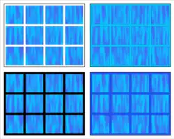 Wirkung unterschiedlicher Fugenmörtelfarben