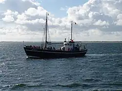 ehem. KFK 138: Ausflugsschiff Gret Palucca vor Sylt