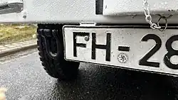 Ehemaliges KFZ-Kennzeichen FH des Main-Taunus-Kreises