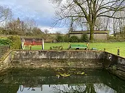 Löschteich / Ausstellung landw. Geräte