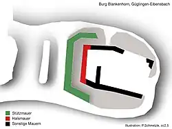 Grundriss (Norden = rechts)