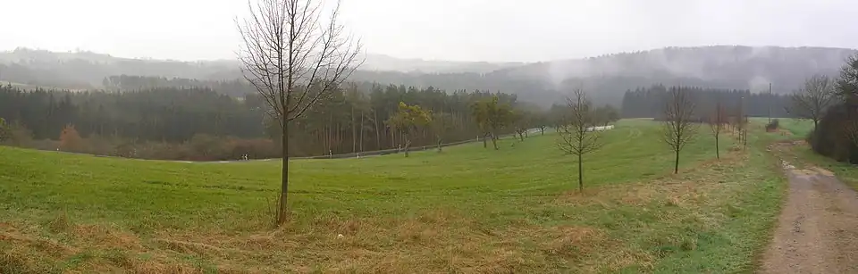 Typische Südeifel-Landschaft nahe Speicher bei Bitburg