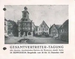 Einladungskarte von Liselotte Funcke