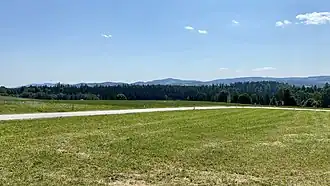 Blick von Norden auf das Waldgebiet des Einsiedelbergs