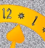 Zifferblatt mit Halbstundeneinteilung