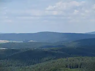 Blick vom Alheimerturm nordwärts zum Eisberg