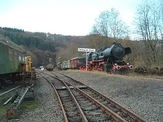 Dampflok DR 52 8086 auf dem Gelände des Eisenbahnmuseums in Dahlhausen