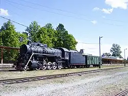 Sowjetische Dampflok L-1646 der SŽD-Baureihe Л, Baujahr 1951 im Eisenbahnmuseum