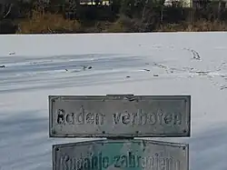 Eisweiher Große Blies bei Ludwigshafen am Rhein-Mundenheim (Februar 2012)