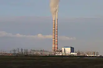 Kraftwerk GRES-1 in Betrieb (September 2024)