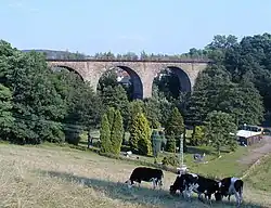 Denkmalgeschützter Stefansbachtal-Viadukt der stillgelegten Bahnstrecke Witten–Schwelm