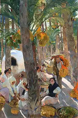 Elche. El palmeral (1918–1919)