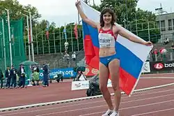 Jelena Arschakowa bei den U23-Europameisterschaften in Ostrava 2011