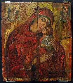 Ikone der Eleusa aus dem 16. Jahrhundert