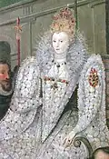 Robert Peake (?): Elisabeth I. in einer Prozession, um 1600 (Detail)