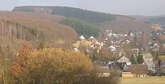 Der Elkersberg von Wilden aus gesehen.